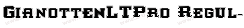 GianottenLTPro Regul字体转换